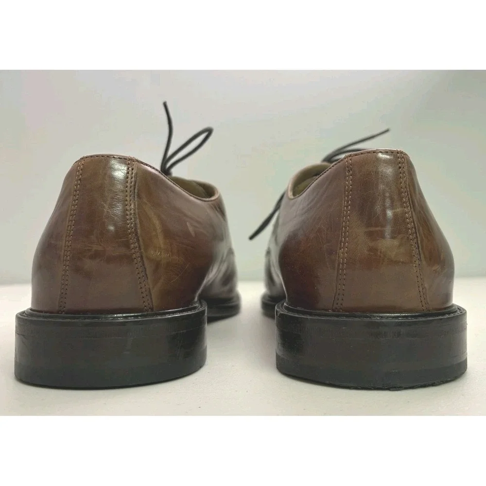 M J. Murphy by Johnston & Murphy Novick Mens 11 Brown Cap Toe Shoes Classic Work